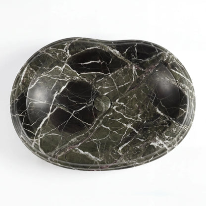 RMD-172 Rectangle Green Marble Vessel Sink Basin