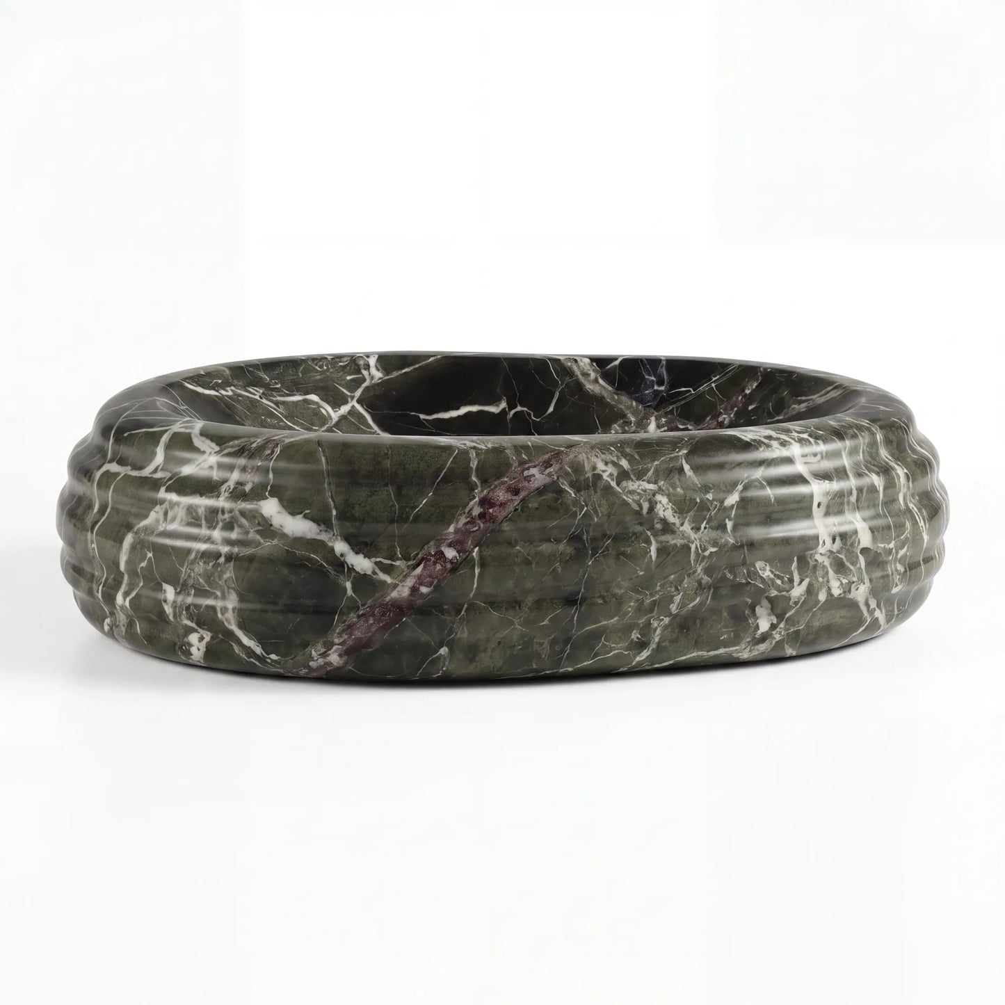 RMD-172 Rectangle Green Marble Vessel Sink Basin