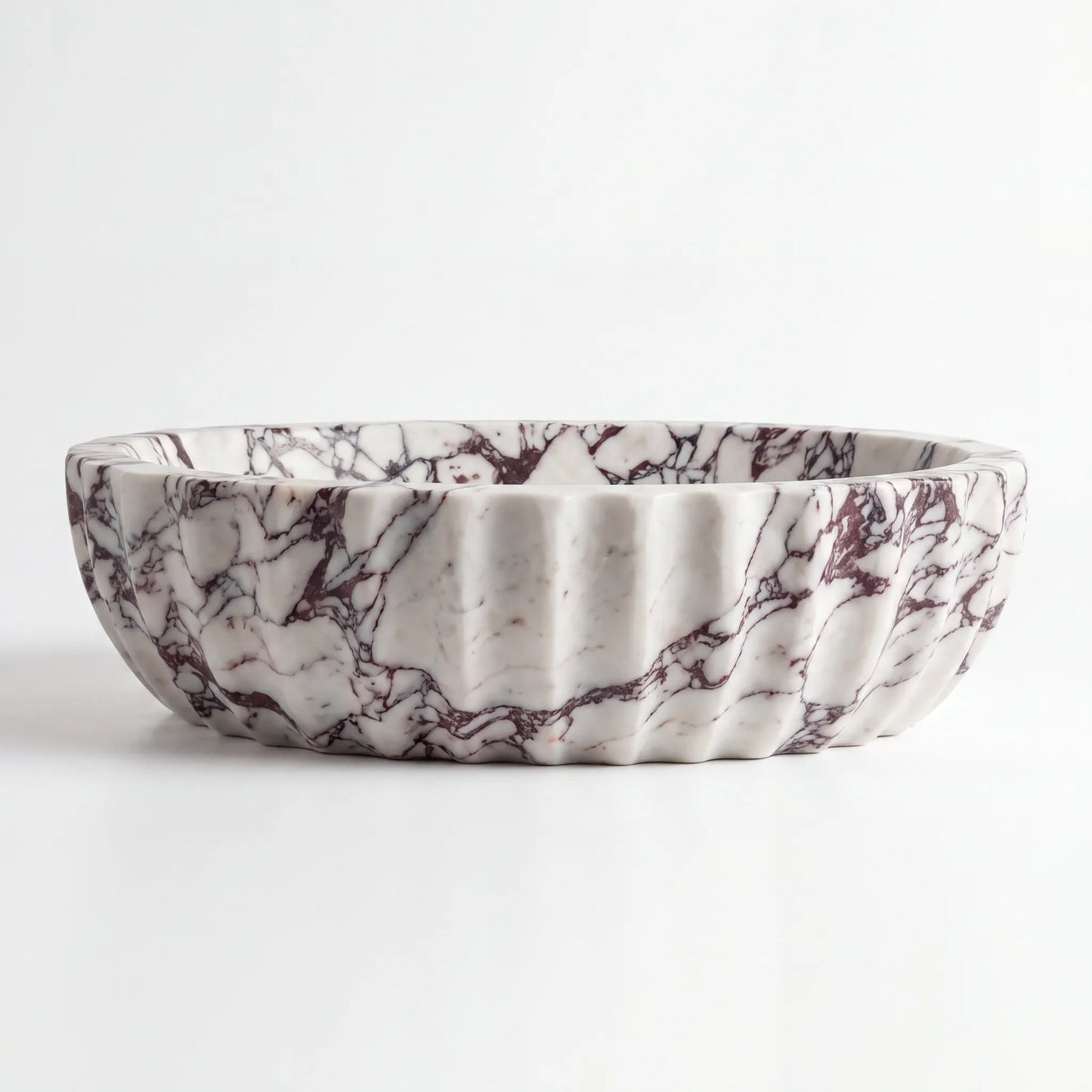RMD-180  Round Calacatta viola Vessel Sink Basin