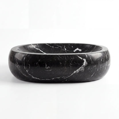 RMD-181 Round Nero Marquina Vessel Sink Basin
