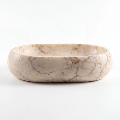 RMD-185 Square Calacatta Gold Vessel Sink Basin