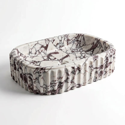RMD-187  Round Calacatta viola Vessel Sink Basin