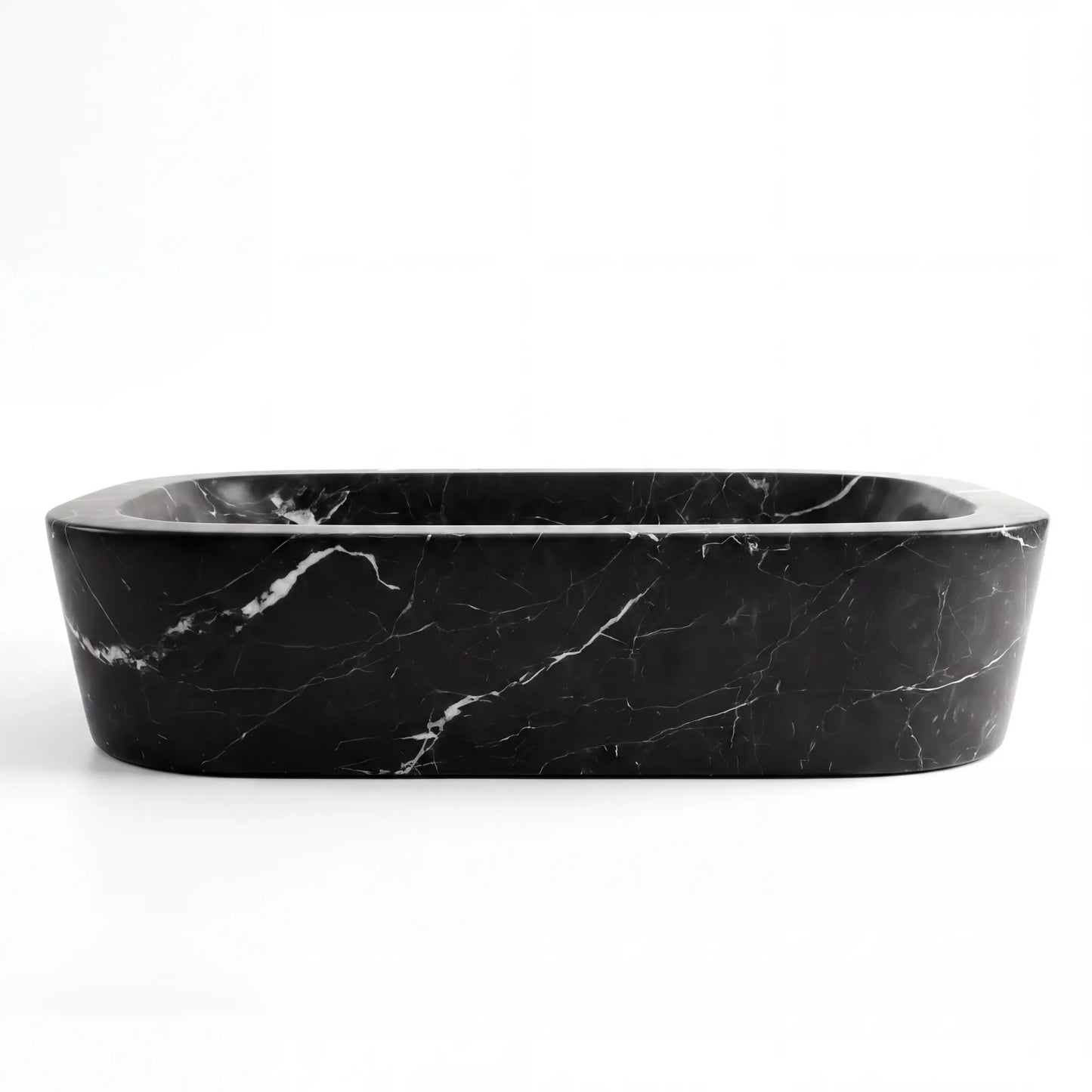 RMD-188 Rectangle Nero Marquina Vessel Sink Basin