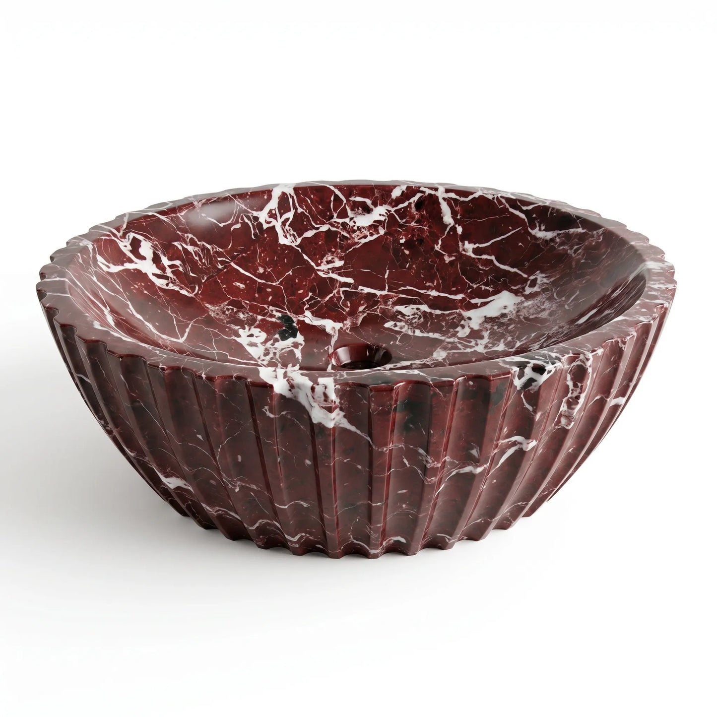 RMD-189 Oval Rosso Levanto Vessel Sink Basin