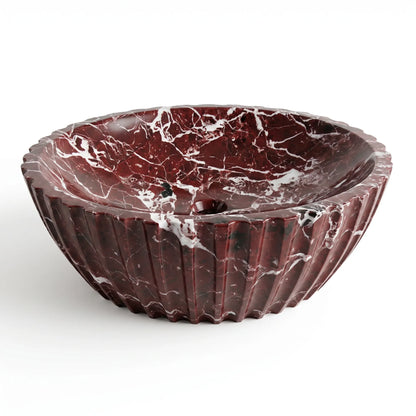 RMD-189 Oval Rosso Levanto Vessel Sink Basin