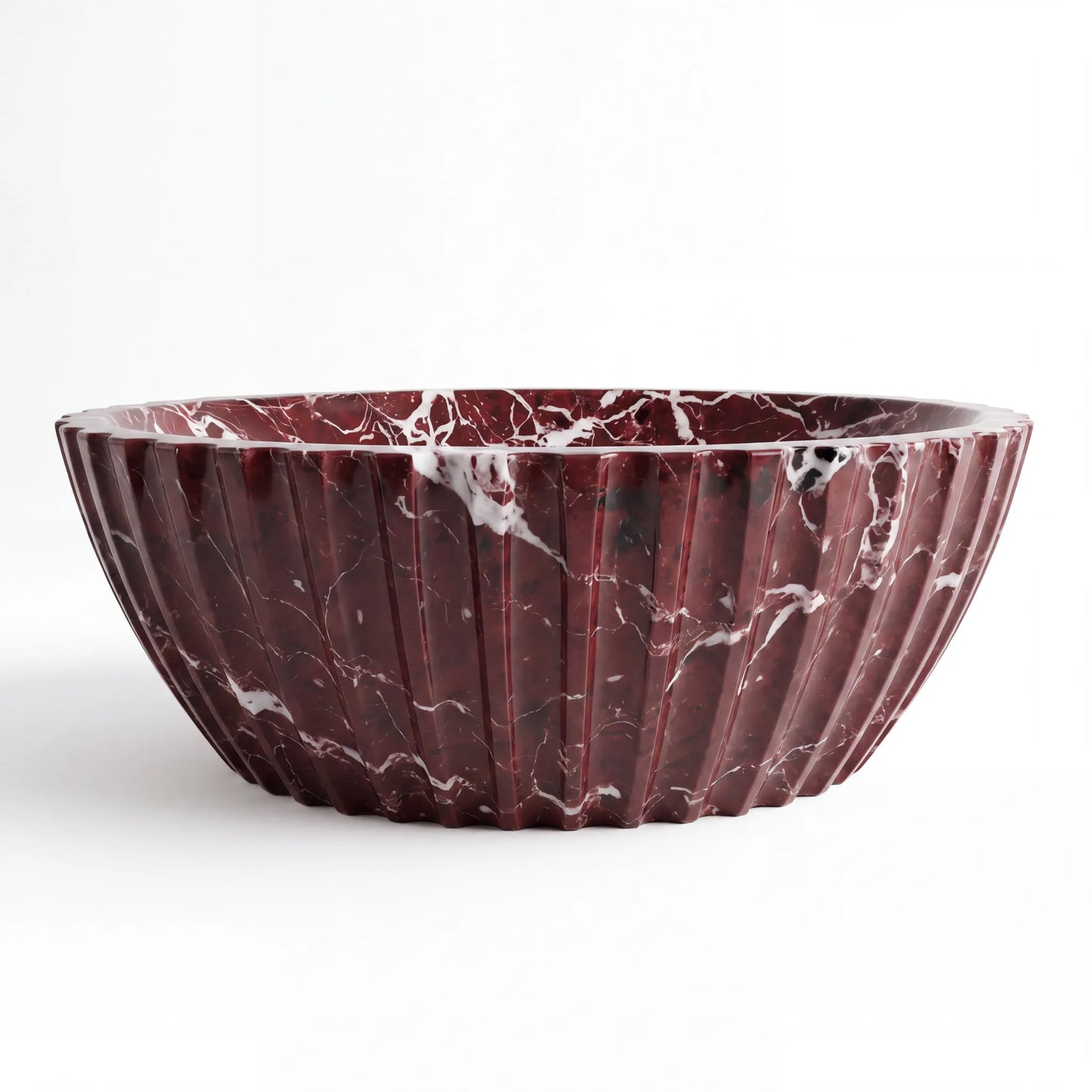 RMD-189 Oval Rosso Levanto Vessel Sink Basin