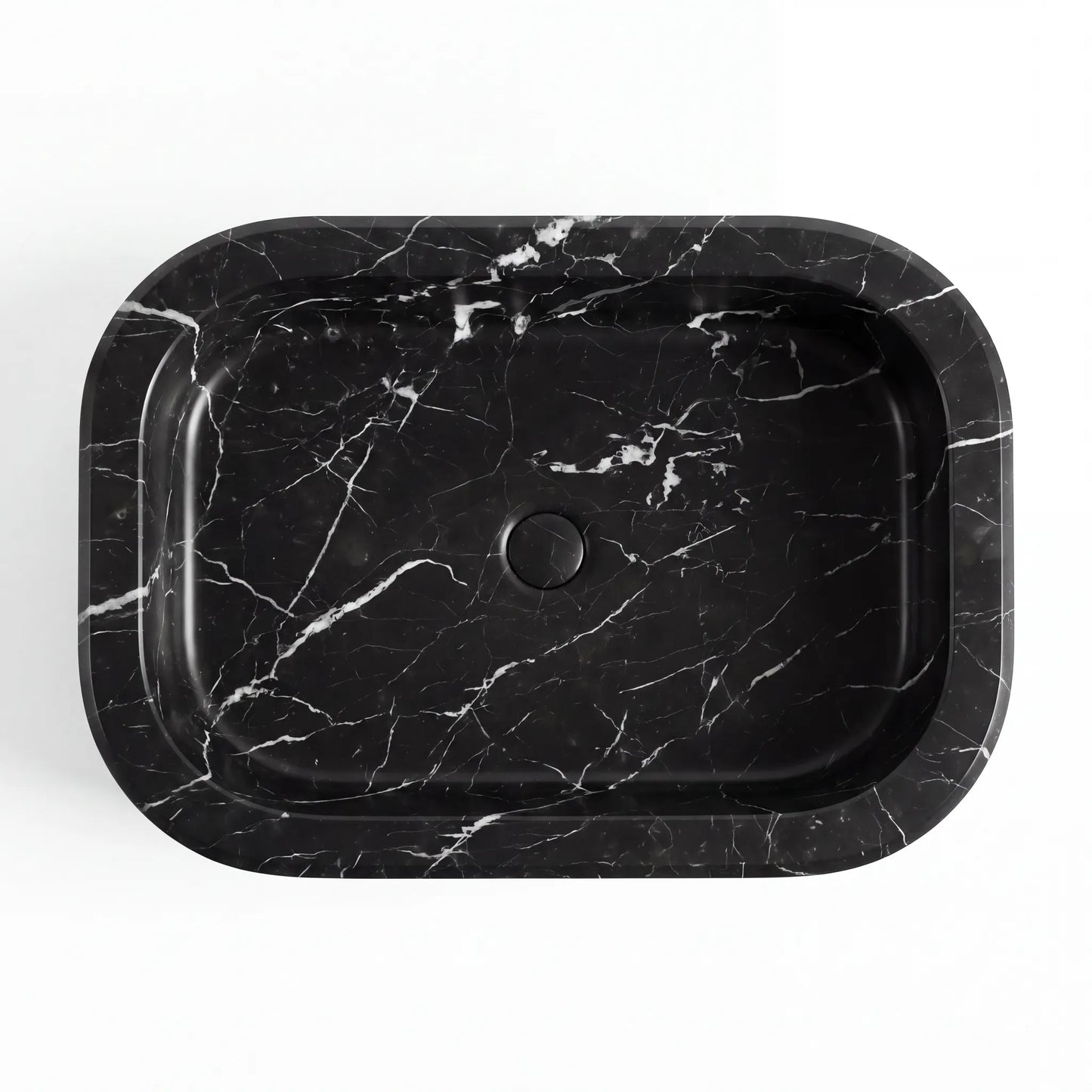 RMD-192 Oval Nero Marquina Vessel Sink Basin
