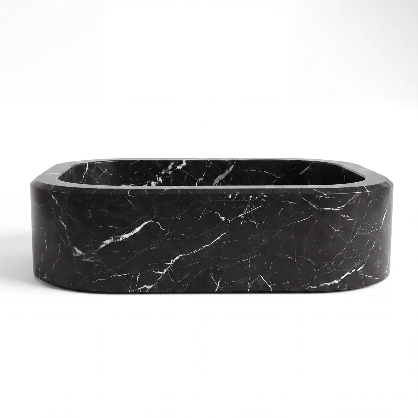 RMD-192 Oval Nero Marquina Vessel Sink Basin