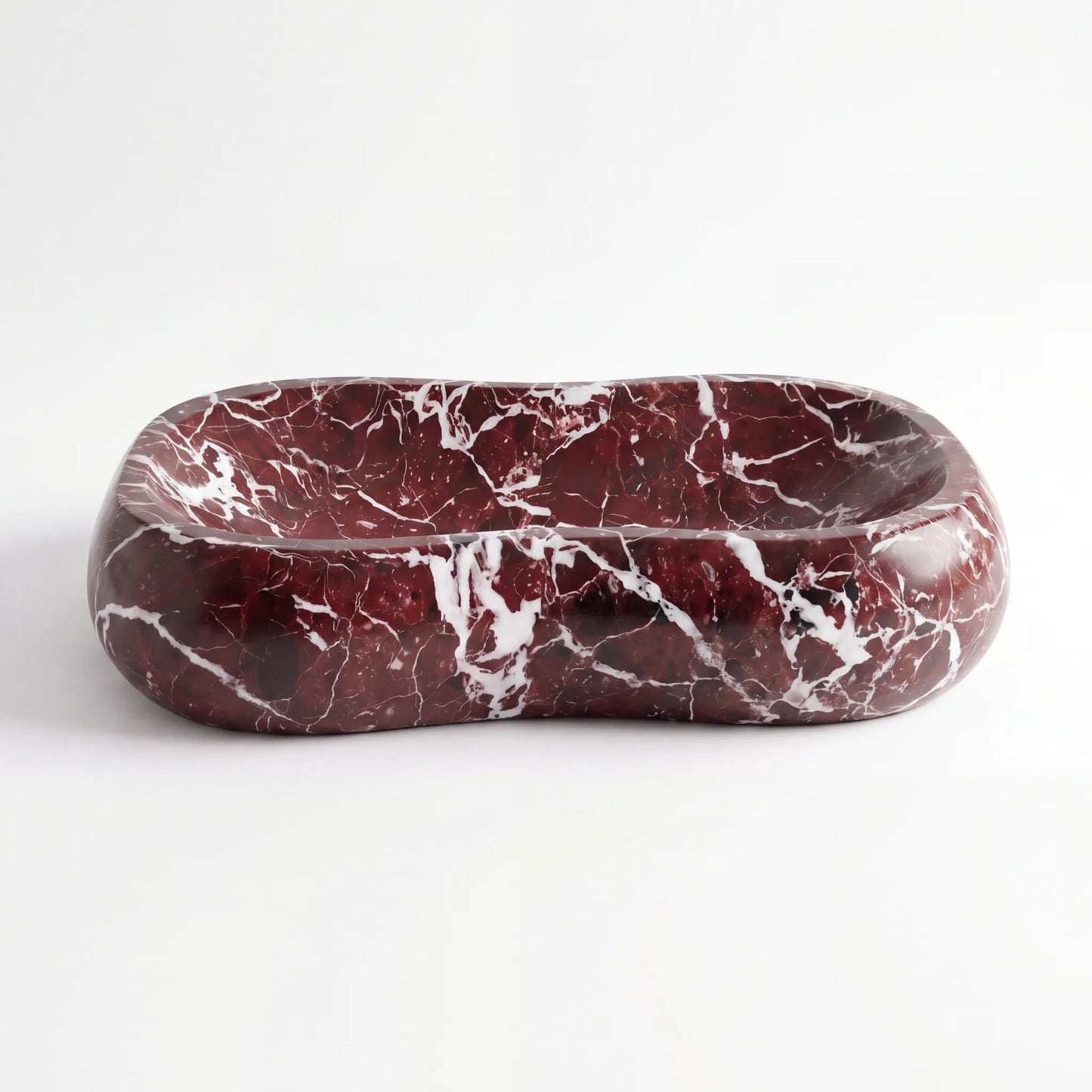RMD-197 Round Rosso Levanto Vessel Sink Basin
