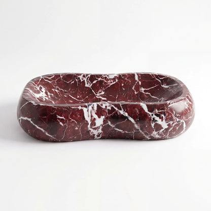 RMD-197 Round Rosso Levanto Vessel Sink Basin