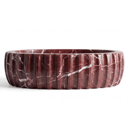 RMD-198 Oval Rosso Levanto Vessel Sink Basin