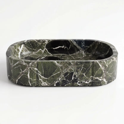 RMD-200 Round Green Marble Vessel Sink Basin