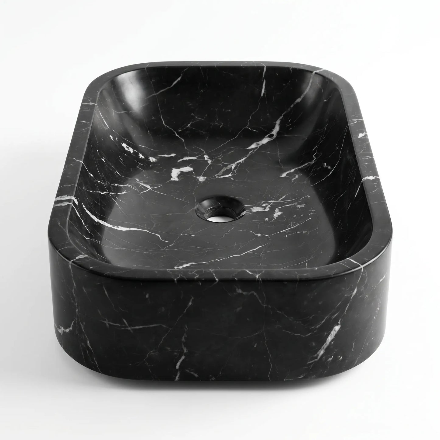 RMD-201 Rectangle Nero Marquina Vessel Sink Basin