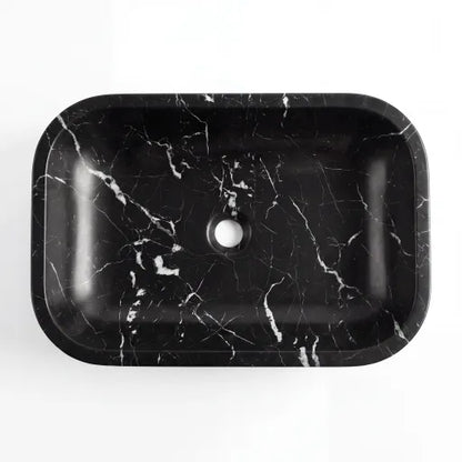 RMD-201 Rectangle Nero Marquina Vessel Sink Basin