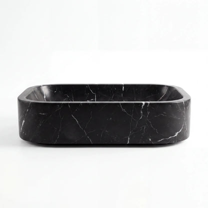 RMD-201 Rectangle Nero Marquina Vessel Sink Basin