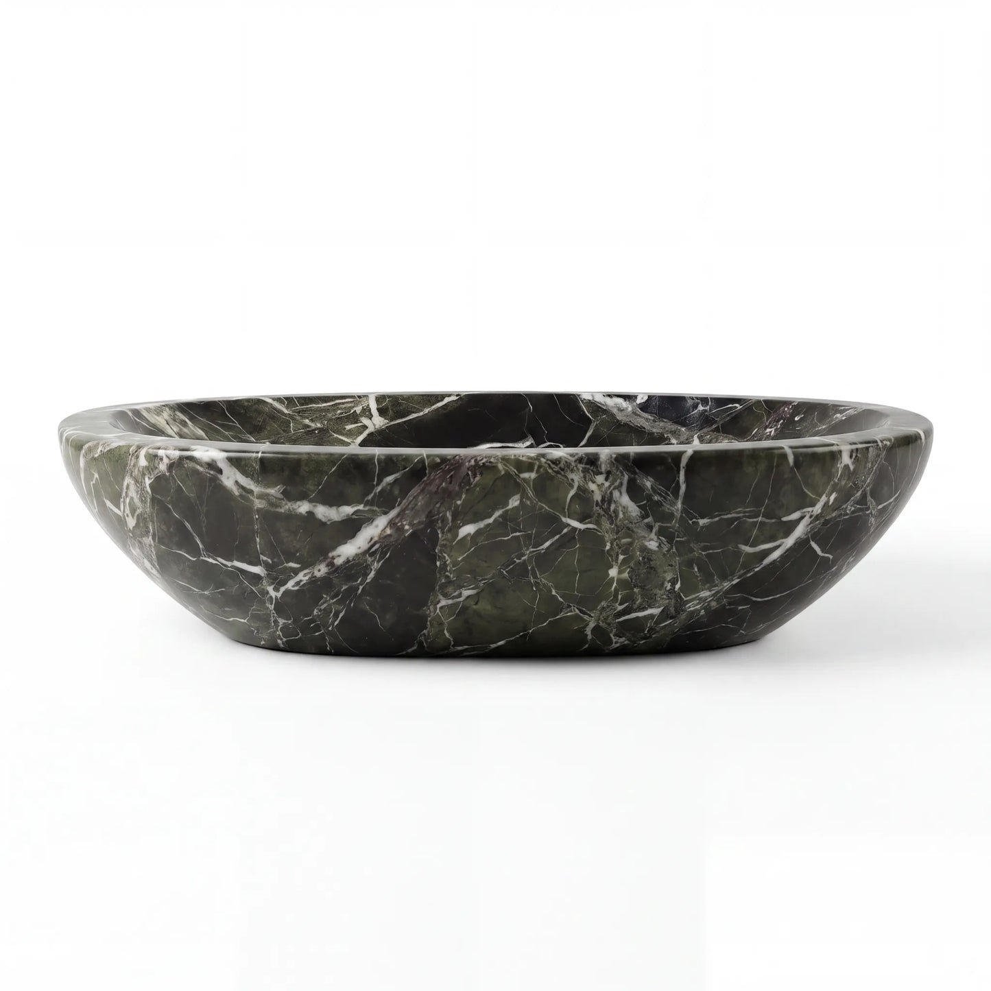 RMD-202 Rectangle Green Marble Vessel Sink Basin