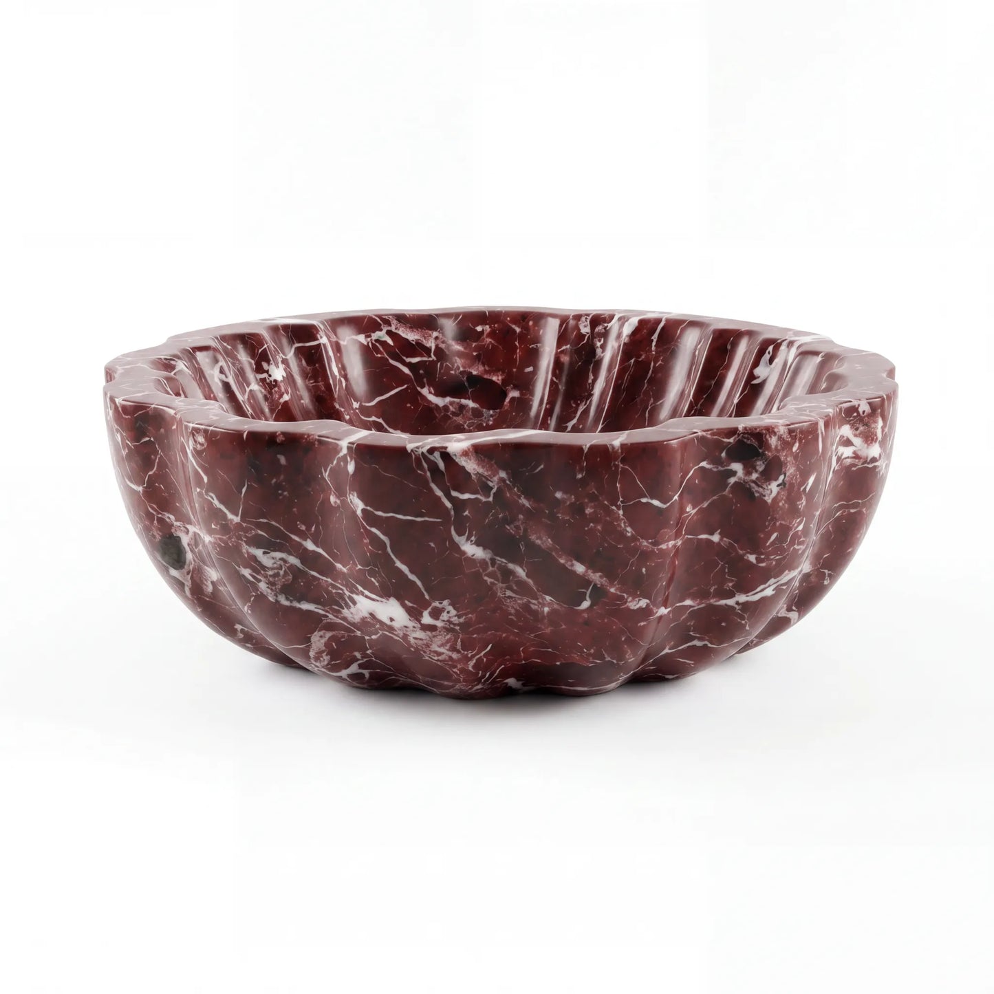 RMD-211 Round Rosso Levanto Vessel Sink Basin