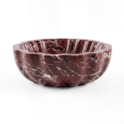 RMD-211 Round Rosso Levanto Vessel Sink Basin