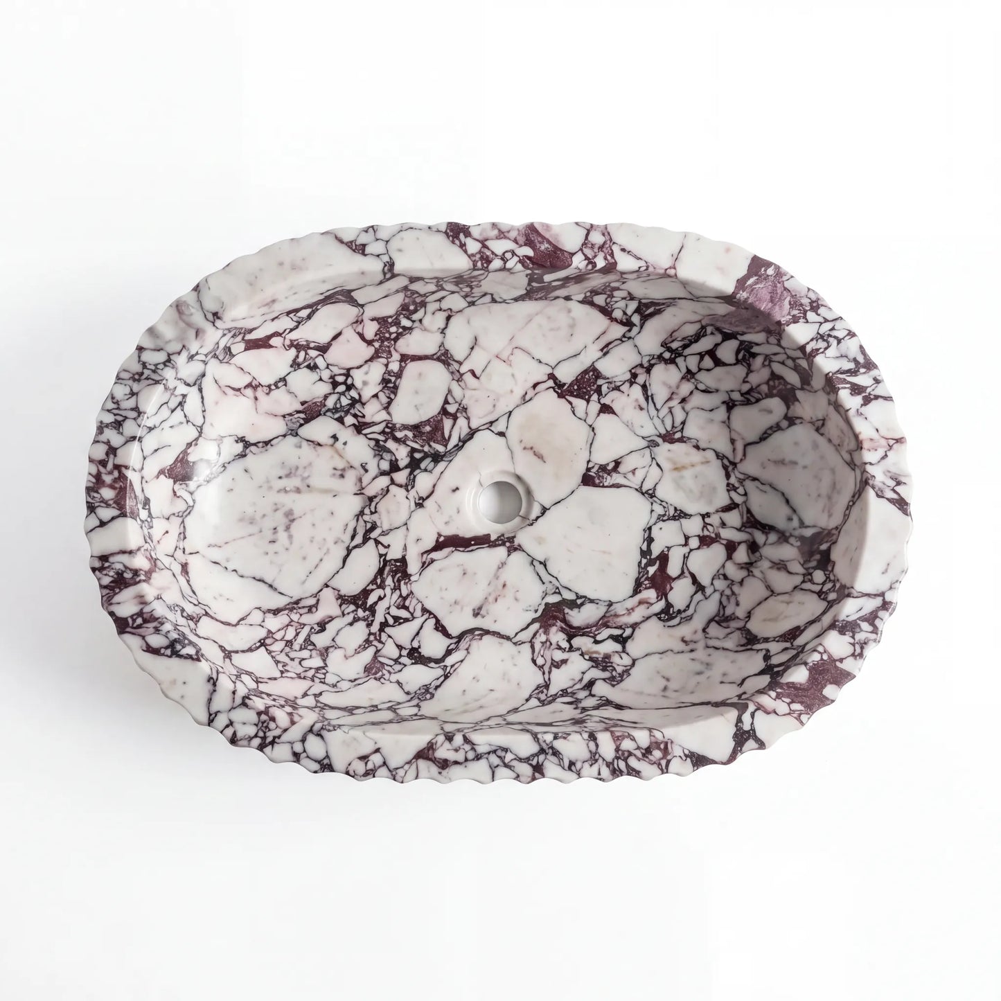 RMD-212  Round Calacatta viola Vessel Sink Basin