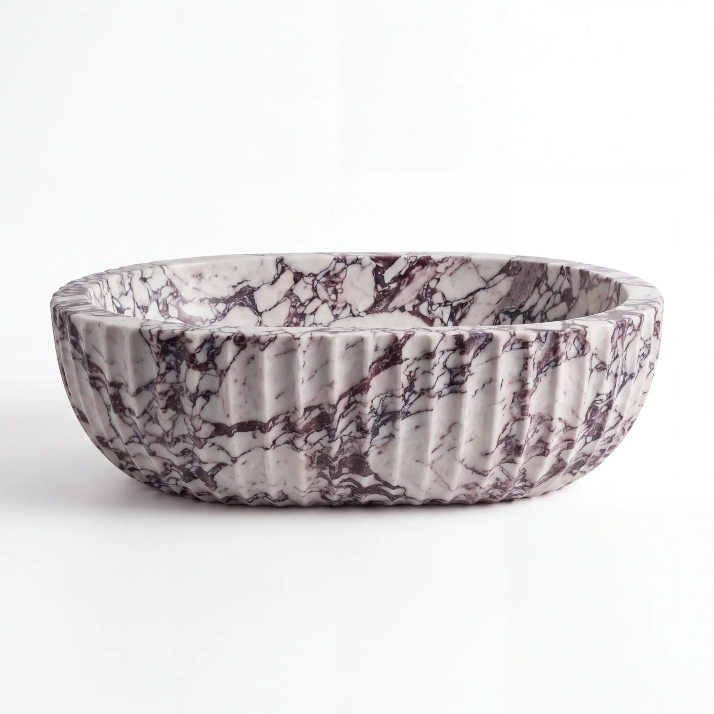 RMD-212  Round Calacatta viola Vessel Sink Basin