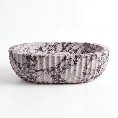 RMD-212  Round Calacatta viola Vessel Sink Basin