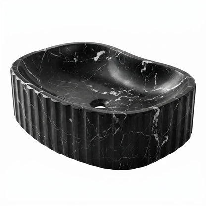 RMD-215 Rectangle Nero Marquina Vessel Sink Basin