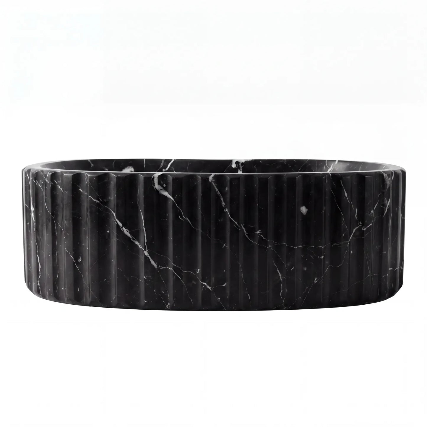 RMD-215 Rectangle Nero Marquina Vessel Sink Basin