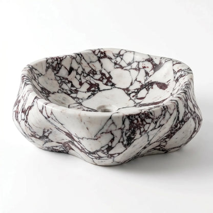 RMD-225 Round Calacatta viola Vessel Sink Basin