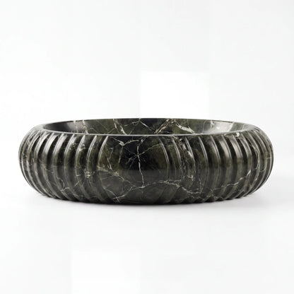 RMD-229  Oval Green Marble  Vessel Sink Basin