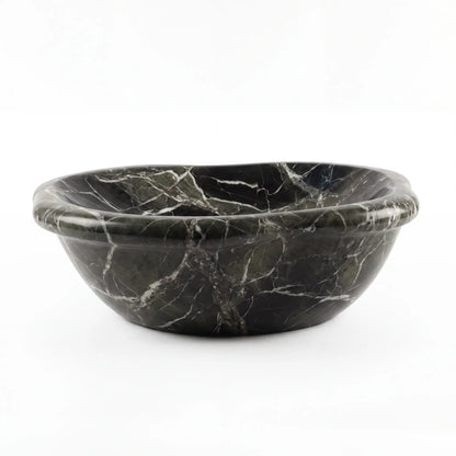 RMD-233  Oval Green Marble Vessel Sink Basin