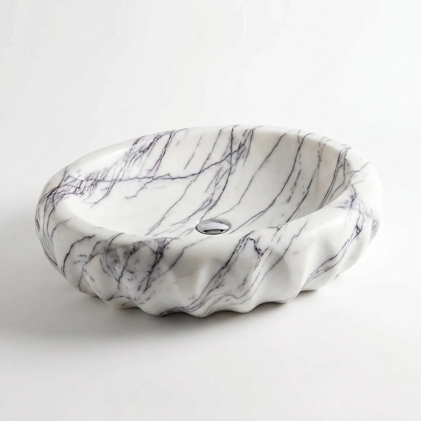RMD-235  Round Lilac Vessel Sink Basin