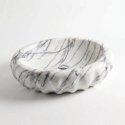 RMD-235  Round Lilac Vessel Sink Basin