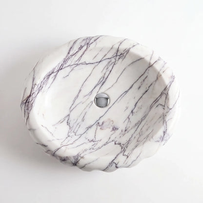 RMD-235  Round Lilac Vessel Sink Basin
