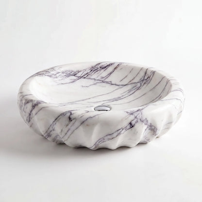 RMD-235  Round Lilac Vessel Sink Basin