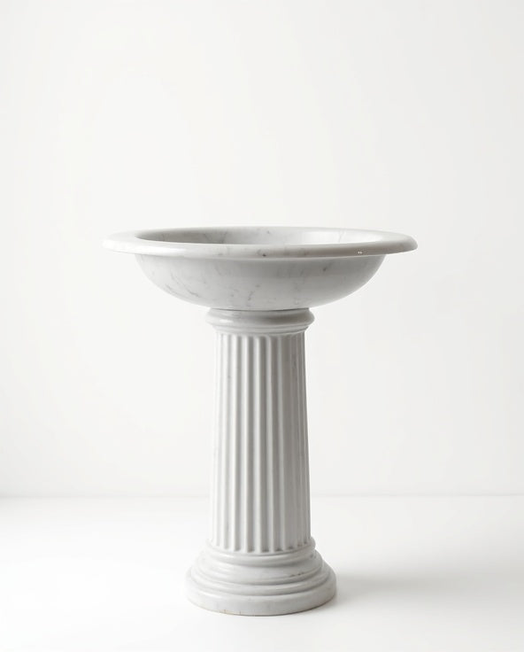 Carrara Fluted Pedestal