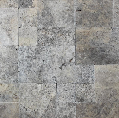 Argento Travertine Tile 15x15x1 cm – Tumbled Finish – Natural Stone Wall & Floor Tile