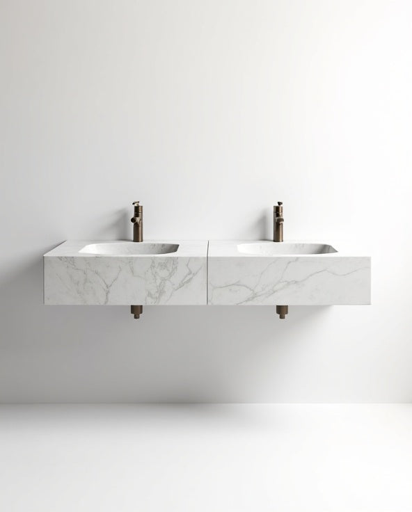 Carrara Double Washstand