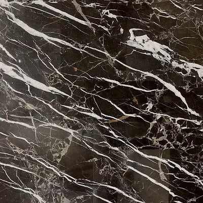 Nero Marquina Marble Tile 12x12 - Luxury Wall & Floor Tile