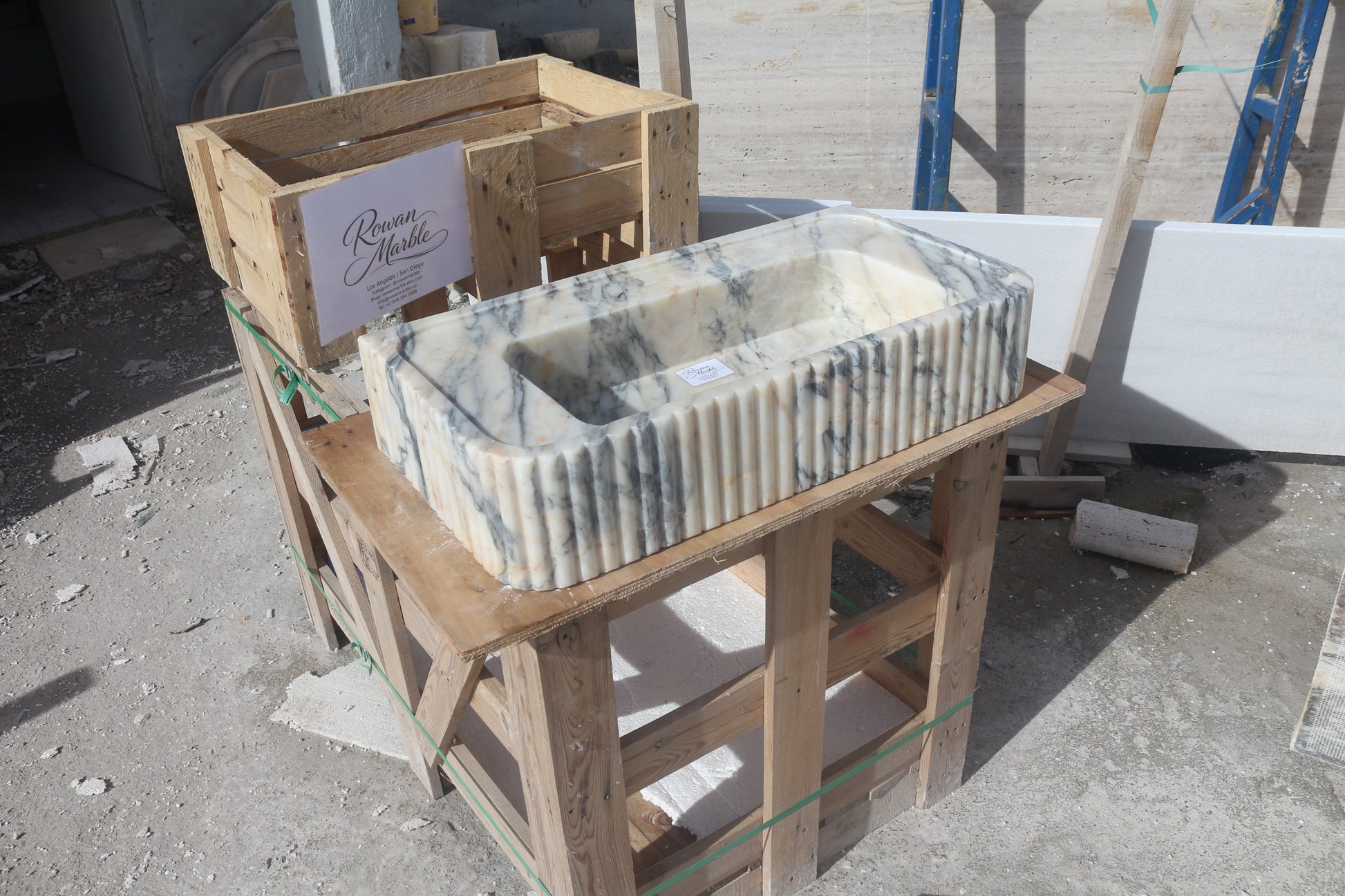 Turkish Stone Marble Sink – Wall Mounted Floating Vanity – Luxury Bathroom Sink Handmade